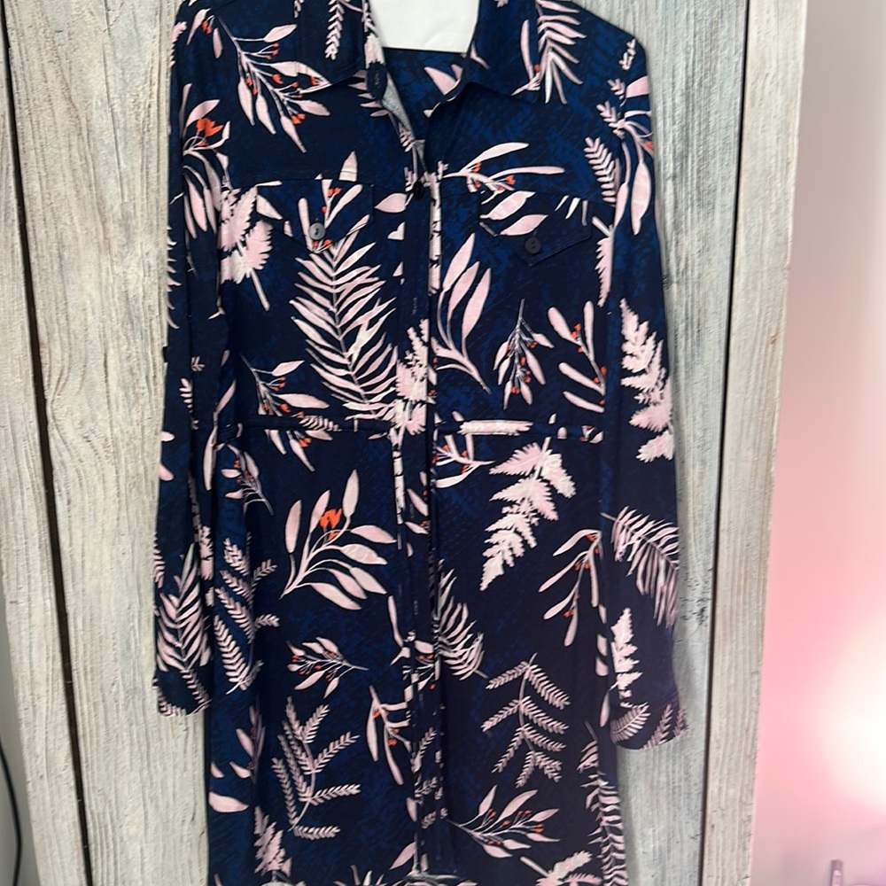 DVF button down dress